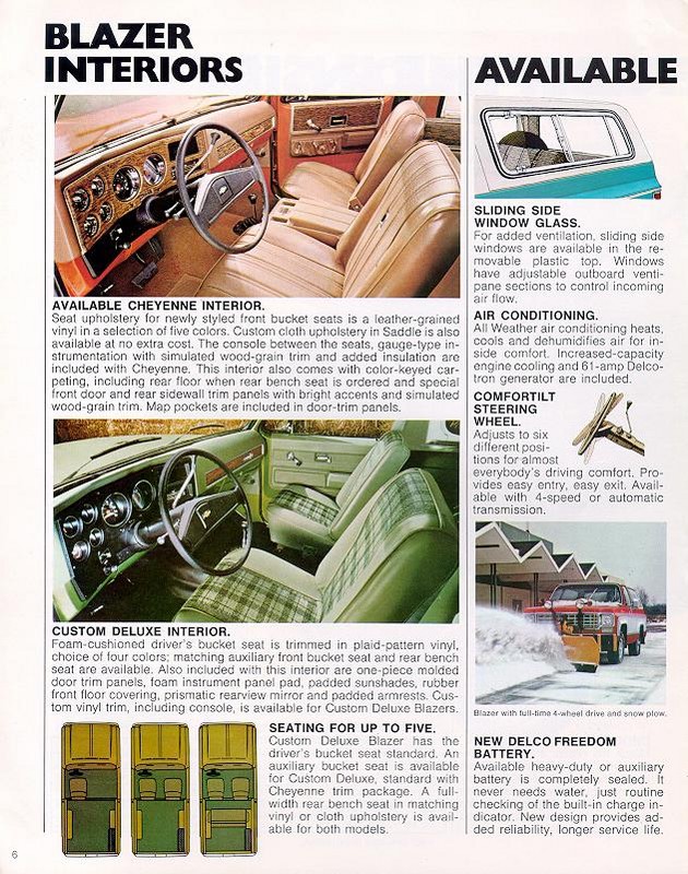1976 Chevrolet Blazer Brochure Page 8